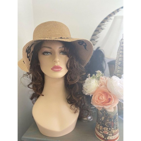 Beach Cruise Hat Foldable Woven Straw Floppy‎ M/L - Picture 8 of 12